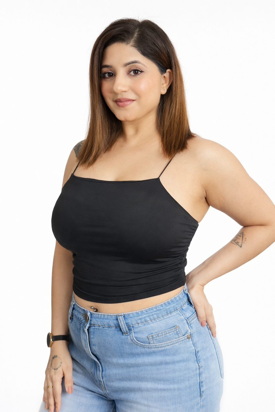 Black Spaghetti sexy top