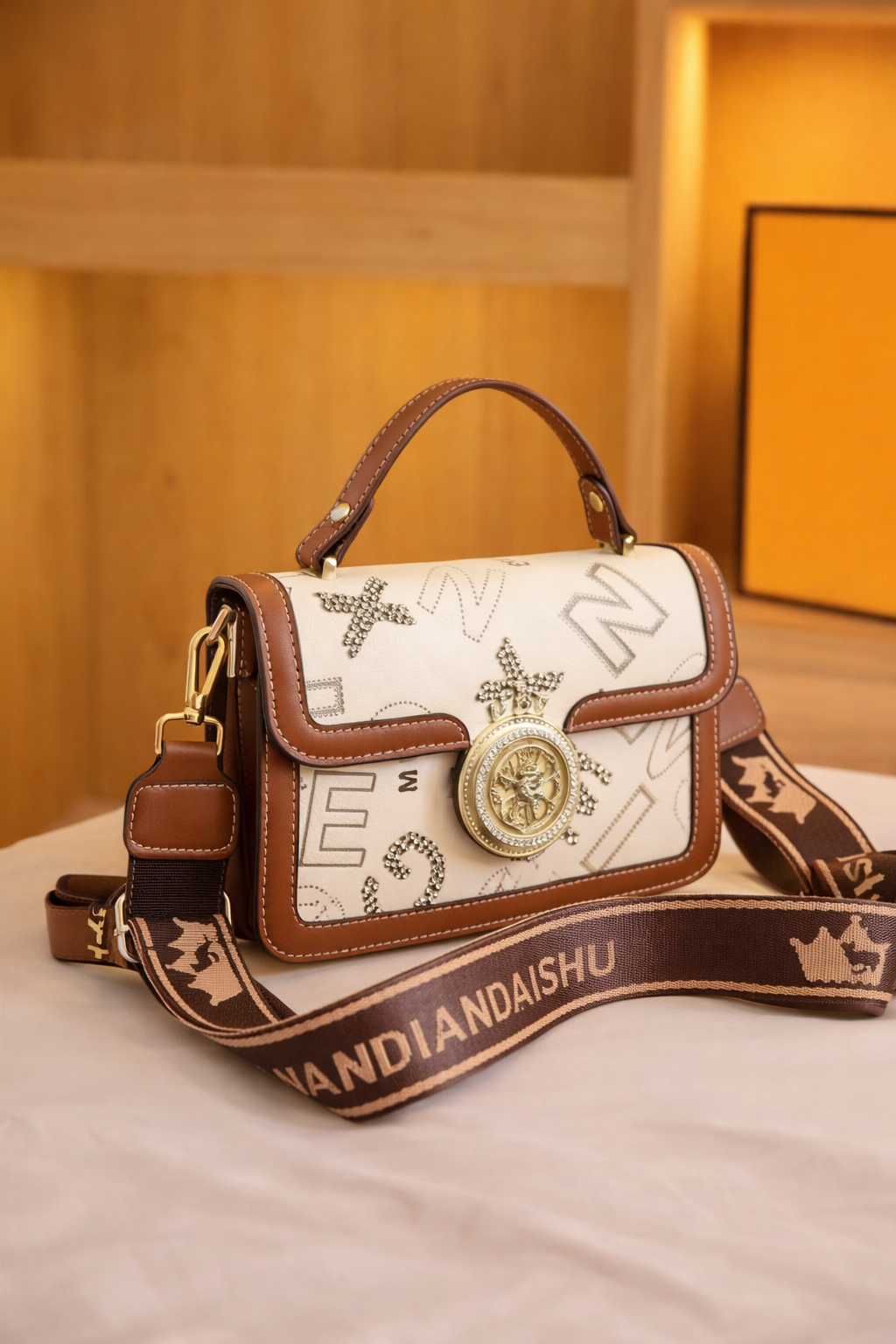 She Glows Edit Parisian Charm Sling Bag