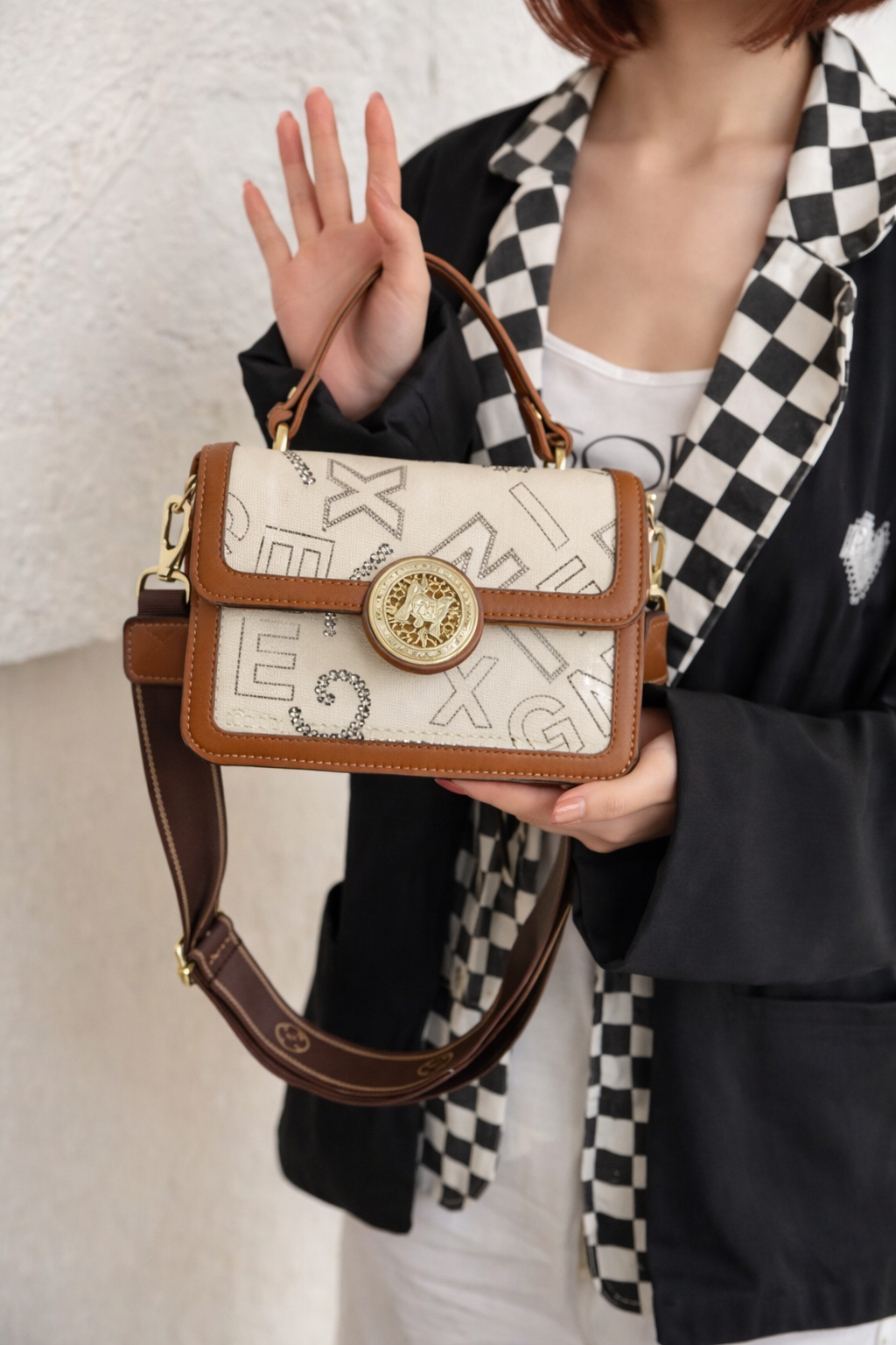 She Glows Edit Parisian Charm Sling Bag