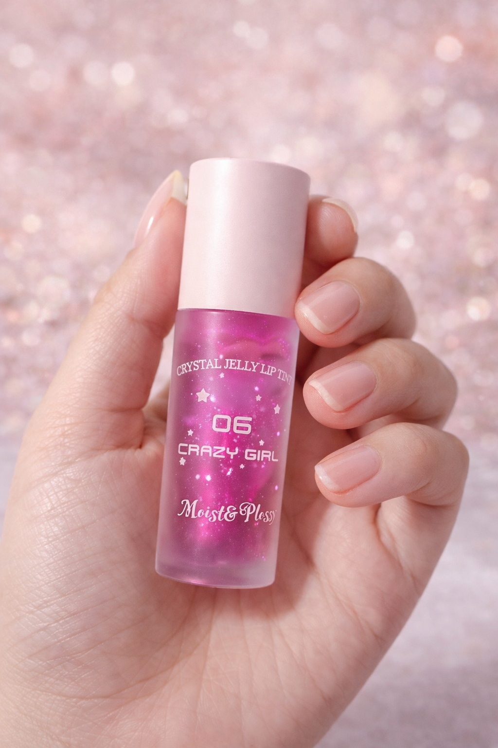 Strawberry Crystal Jelly Lip Tint – Moist & Glossy Finish