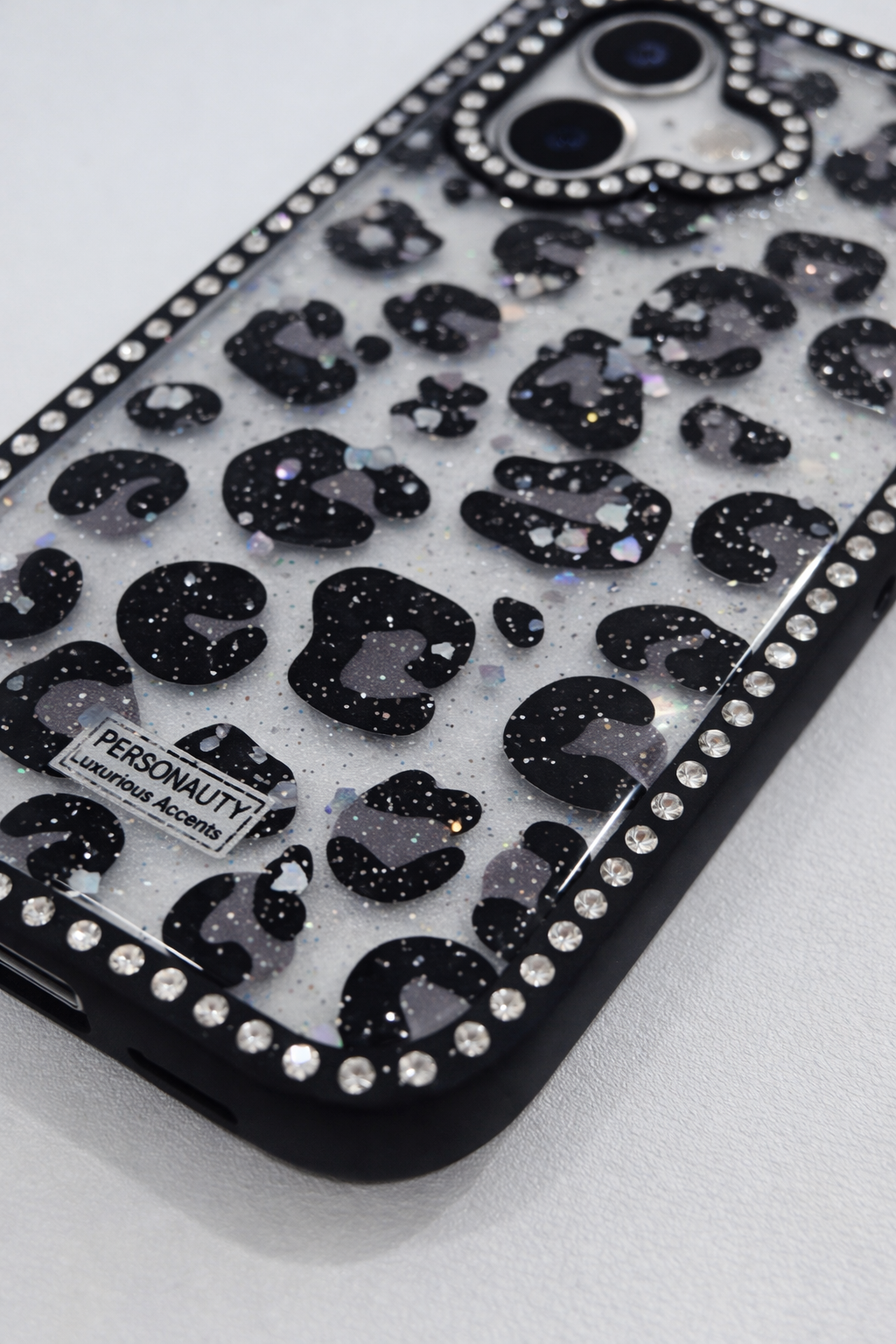 Leopard Print Glitter Case - Iphone 16