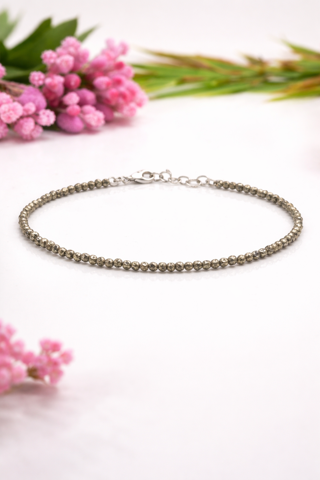 Golden Aura Pyrite Anklet