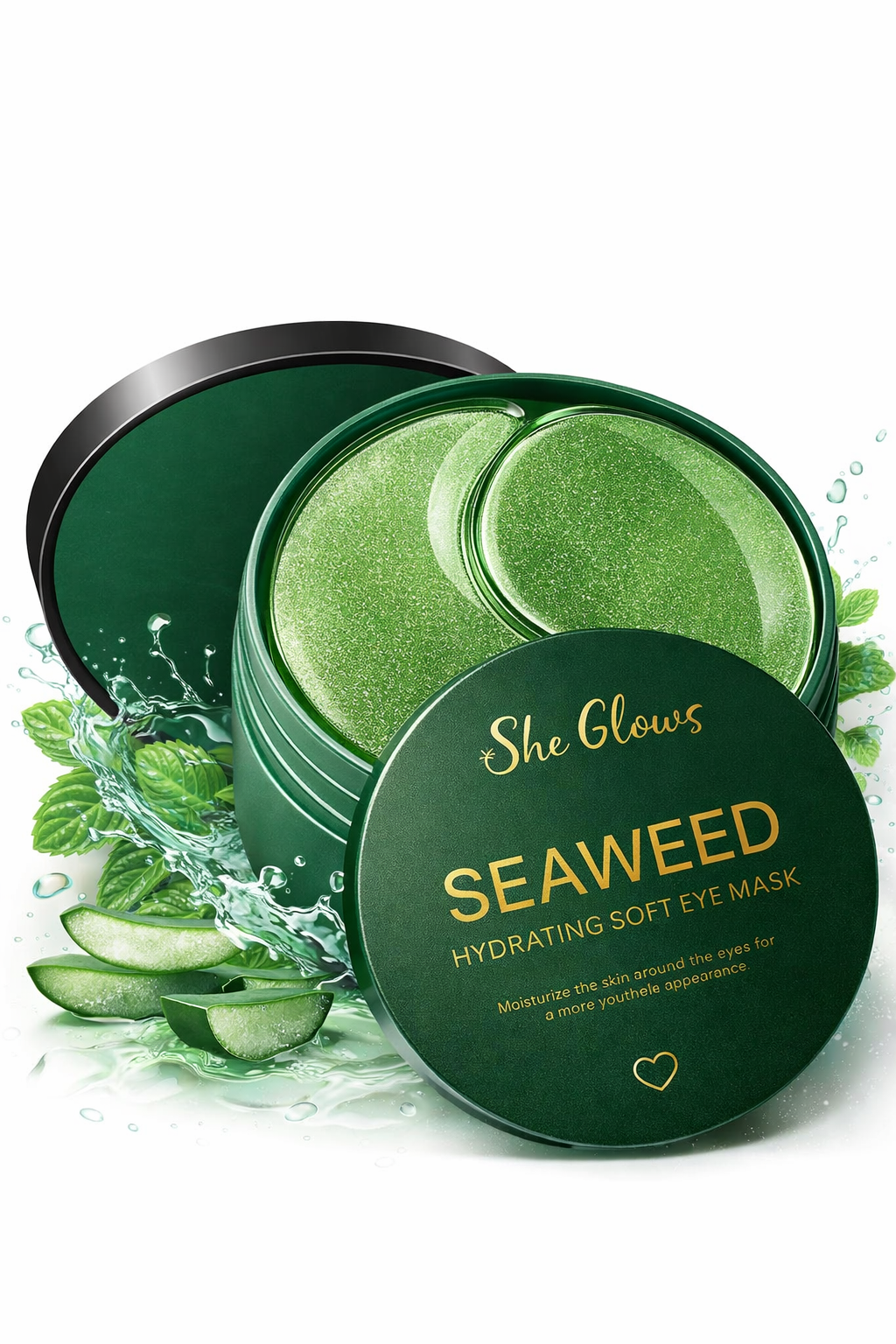 She Glows Green Tea Under Eye Patches (60 Pcs)