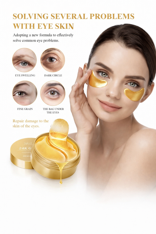 24K Gold Hydrogel Under Eye Patches