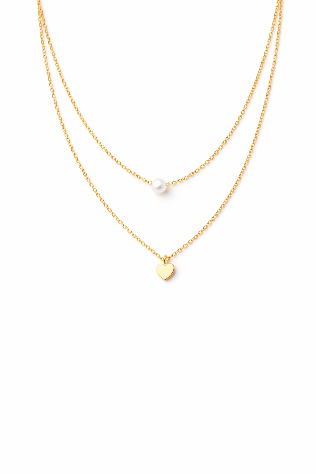 Golden Charm 5-Piece Necklace Combo