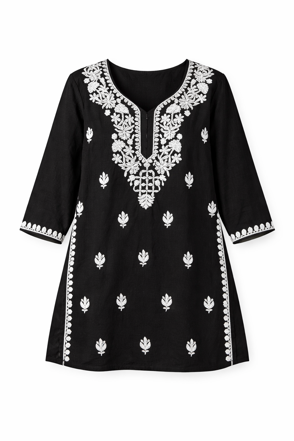 Chikankari Cute Short Kurti