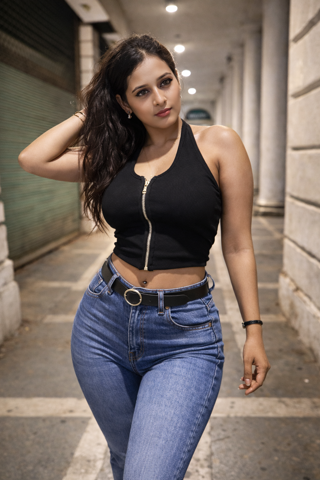 SculptFit Halter Crop Top