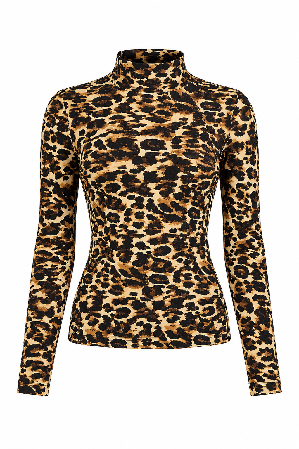 Cheetah Polyester Blend Top